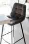 Barstool Olivier Textile/metal Grey