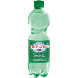 Cristaline - Cristaline bruisend water, fles van 50 cl, pak van 24 stuks