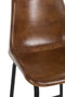 Bar Stool Leather/metal Brown