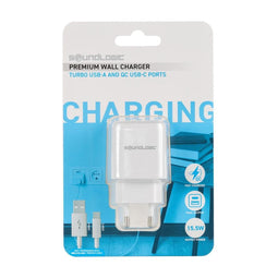 SoundLogic Lader USB A USB C Wit