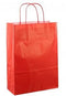 Papieren koordtas 22x10x31cm 50st rood