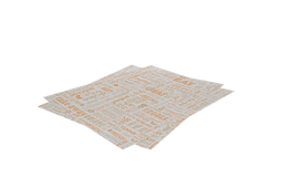 Klika - Vetvrij papier 28x34cm hamburgervellen oranje parole FSC®Mix BIO | 1000 stuks