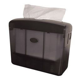 Pearl Line - Dispenser tafelmodel multifold handdoeken zwart | 1 stuk | 12 stuks