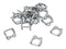 IEZZY - Metalen gespen tbv textielband 13mm 1000st