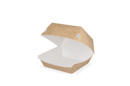 Klika - Hamburgerbakje Klein kraft/wit BIO | 400 stuks