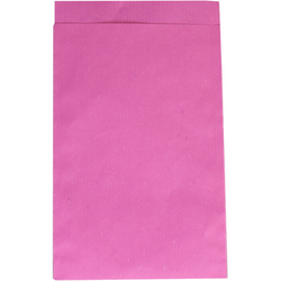 Klika - Zak | Fourniturenzak | Kraftpapier | 12x19cm | roze | 200 stuks