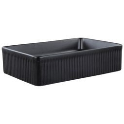 Beliani GELDO - Wastafel - Zwart - 50 x 34 cm - Keramiek