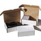 Postpakketdoos Golfkarton met deksel 260x140x70mm wit