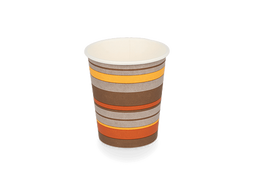 Klika - Kartonnen koffiebeker 230cc 8oz Ø80mm gestreept | 1000 stuks