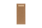 Klika - Bestekzakje pochette kraft met naturel servet | 600 stuks