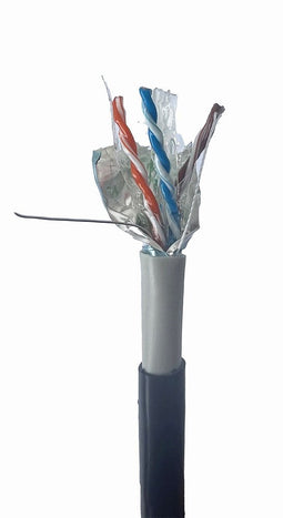 CAT6 FTP LAN Gel filled outdoor cable, solid, 305 m, black