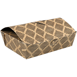 Klika - Sushibox | karton + PP | 170x115x50mm | zwart | 225 stuks