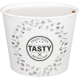 Depa® - ® Bak | Karton + PE | 3800ml | 150oz | foodbucket | 168mm | wit | 25 stuks