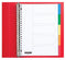 Quantore - Tabbladen 23-gaats 5-delig assorti tabs PP | 1 set | 25 stuks