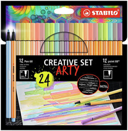 Stabilo - Creative set 8868/24 arty 24st assorti | Etui a 24 stuk | 6 stuks