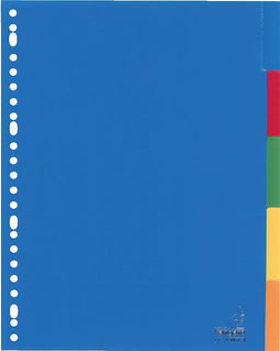 Kangaro - Tabbladen 23-gaats A405FM 5-delig+venster assorti PP | 1 set | 25 stuks