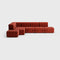 Curt-set 12 - E.g. Flexible Large Corner Sofa - Dama - 0058 (red)