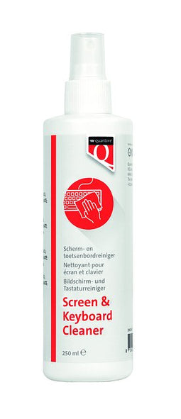 Quantore - Reinigingsspray scherm/toetsenbord 250ml