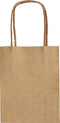 Folia Paper - Papieren zakjes met handvat 125g/m² 120x150x55mm kraft naturel set à 20 stuks
