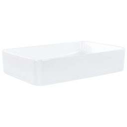 Beliani CHIVANA - Wastafel - Wit - 51 x 34 cm - Keramiek