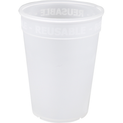 ÖkoCup - | Beker | PP | reusable | 250ml | transparant | 20 stuks