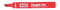 Pentel - Viltstift pentel n60 schuin 1.2-6mm rood | 12 stuks