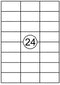 Quantore - Etiket 70x37mm 2400 stuks | Doos a 100 vel | 10 stuks