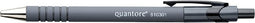 Quantore - Balpen rubbergrip drukknop zwart medium