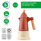 Italiaanse Koffiepot Benetton SAFARI BE Aluminium beukenhout 6 Kopjes 600 ml
