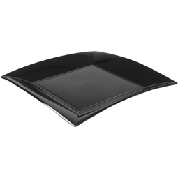 Goldplast - Bord | Use reuse | reusable | vierkant | 1-vaks | pP | 23x23cm | zwart | 25 stuks