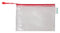 Tarifold - Opbergtas met rits 235x165mm PVC rood