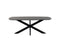 Eettafel Akagi 180 cm Deens ovaal Acacia - Zwart | Nijwie