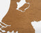 Wooden Country Map - The Netherlands - Brown HDF