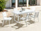 Beliani VALCANETTO - Tuintafel - Wit - 90 x 180/240 cm - Aluminium