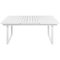 Beliani VALCANETTO - Tuintafel - Wit - 90 x 180/240 cm - Aluminium