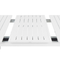 Beliani VALCANETTO - Tuintafel - Wit - 90 x 180/240 cm - Aluminium