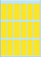 HERMA - Etiket 3651 12x34mm geel 90 stuks