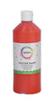 Qrea - Plakkaatverf lichtrood 500ml | Fles a 500 milliliter | 6 stuks