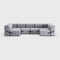 Curt-set 15 - E.g. Flexible U-shaped Sofa - Jet - 9803 (grey)