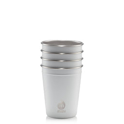 Mizu - Reusable Pint Cups | 10 oz Stainless Party Cup | Set of 4 | Stainless