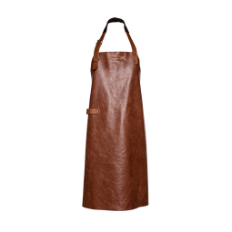 Xapron Leren Schort met Nekband 'Cognac New York' XL - 89cm