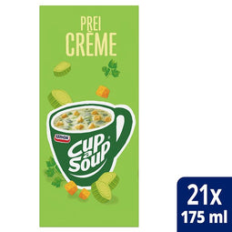 Unox - Cup-a-Soup prei-crème 175ml | Doos a 21 zak | 4 stuks