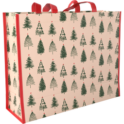 Klika - Shopper | Kerstmis | PP | Kerstboompjes | 45x 15x36cm | 10 stuks