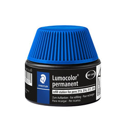 Staedtler - Viltstiftvulling lumocolor permanent bl | Stuk a 15 milliliter | 4 stuks