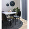 Stockholm Dining Chair - Chair In Black Pu With Black Legs - Set Of 2