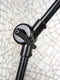 Vloerlamp Ijzer/stof Amsterdam H.190cm/kap 47x23cm, D.linnen