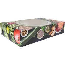 Klika - Cateringdoos | Green Dish | karton + PP | 357x247x80mm | 10 stuks