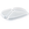 Circ - Deksel | menuschaal | PP | rechthoekig | reusable | 239.5x184.5x26.3mm | transparant | 48 stuks