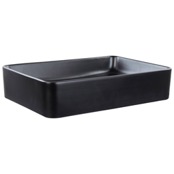 Beliani CHIVANA - Wastafel - Zwart - 51 x 34 cm - Keramiek