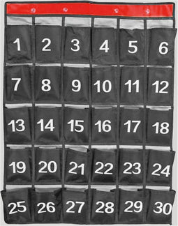 Qbasic - Telefoontas 30 vakken incl. 4 haken | Stuk a 1 zak | 12 stuks